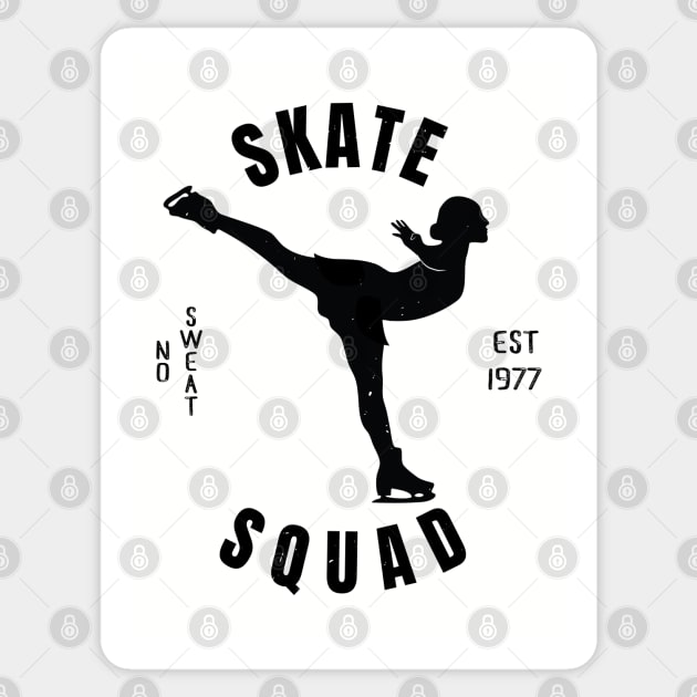 Girls Ice Skate Squad Girls Ice Skating Gift Sticker by atomguy